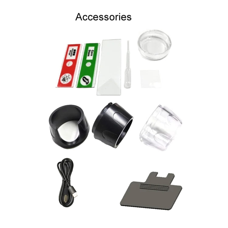HD Electronic Digital Microscope 5 Inch Screen Touch Key 8000X Biological Cell Electronic Magnifying Glass