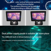 HD Electronic Digital Microscope 5 Inch Screen Touch Key 8000X Biological Cell Electronic Magnifying Glass