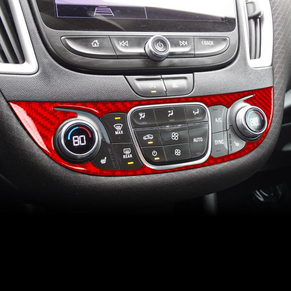 For Chevrolet Malibu 2016-2022 C Model Universal Central Control Knob Panel Sticker(Black)