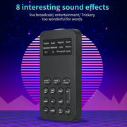 S9 Mobile Phone Computer Live Sound Card Voice Changer Game Karaoke Recording Audio Transformer(English)