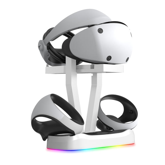 JYS-P5155 For PlayStation VR 2 Magnetic Charging Base With RGB Light VR Glasses Storage Rack Game Accessories
