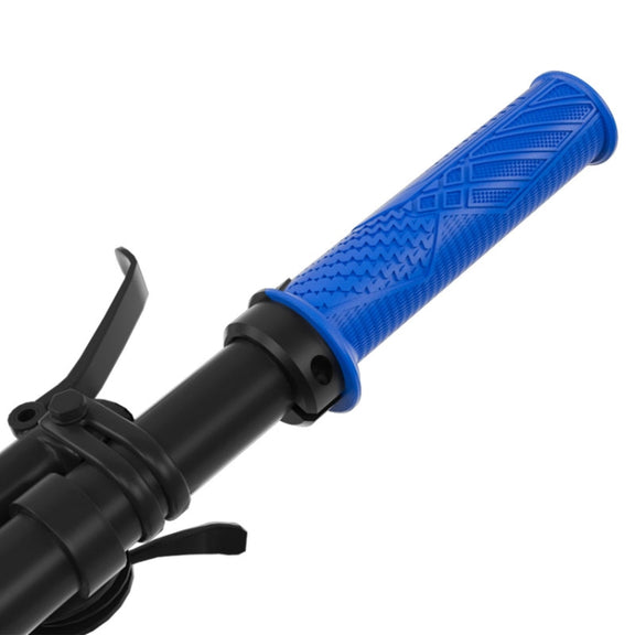 ENLEE 1pair Silicone Bicycle Covers Lockable Cycling Grips With Handlebar Blocking(Blue)