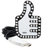 Car Interactive Finger Light Multi-function Warning Anti-rear Collision Light(Thumbs Up)