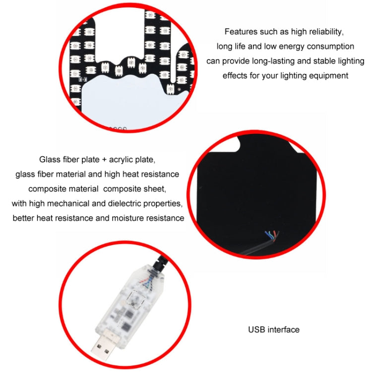 Car Interactive Finger Light Multi-function Warning Anti-rear Collision Light(Scissor Hand)