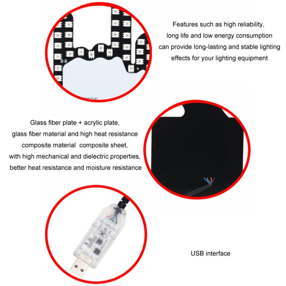 Car Interactive Finger Light Multi-function Warning Anti-rear Collision Light(Scissor Hand)