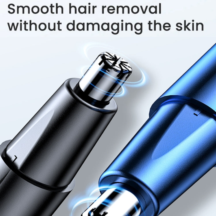 Electric Nose Hair Clipper Rechargeable Washable Portable Travel  Trimmer(Black)