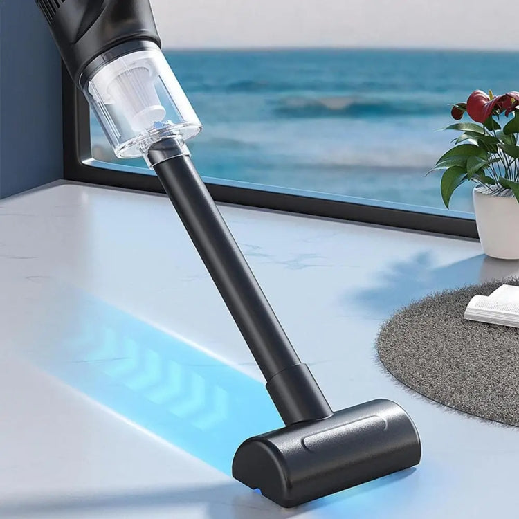 Powerful Portable Wireless Charging Car Vacuum Cleaner, Color: Black