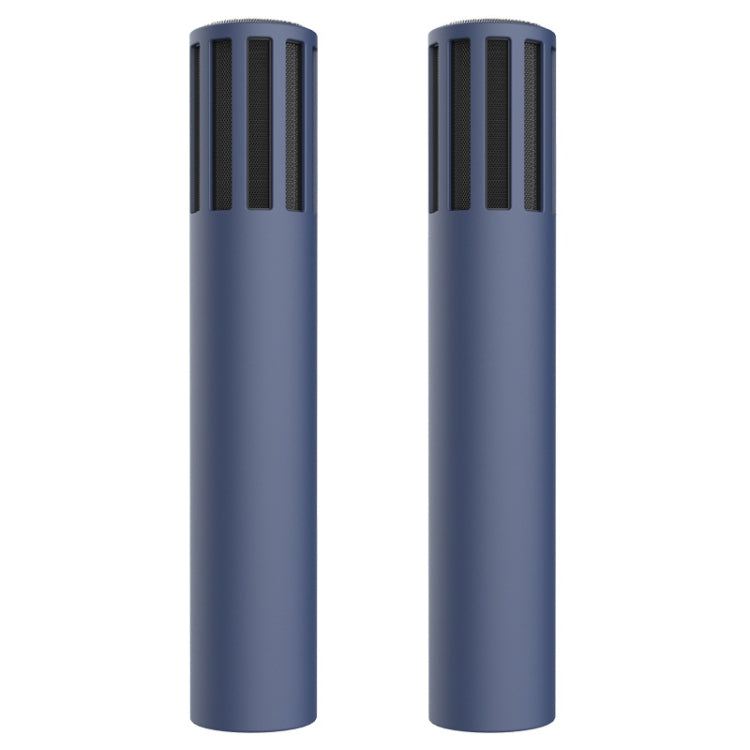 For Teslamic Microphone 1pair Silicone Protective Case Wireless Mic Cover(Midnight Blue)