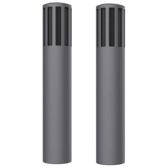 For Teslamic Microphone 1pair Silicone Protective Case Wireless Mic Cover(Advanced Gray)