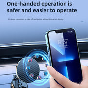 Magnetic Car Mobile Phone Adhesive Folding Navigation Holder(Silver)