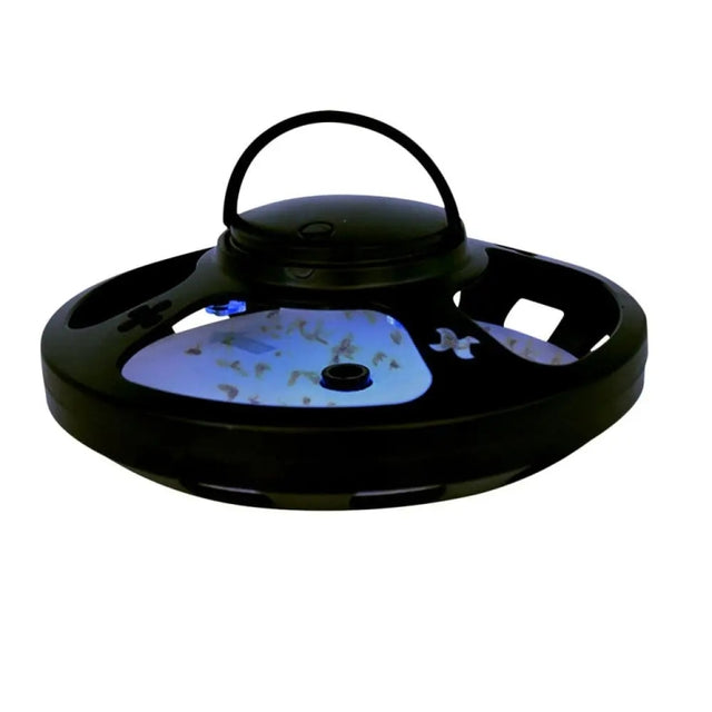 Flea Fly Mosquito Trap Cockroach House with Warm And Purple Light(Black)