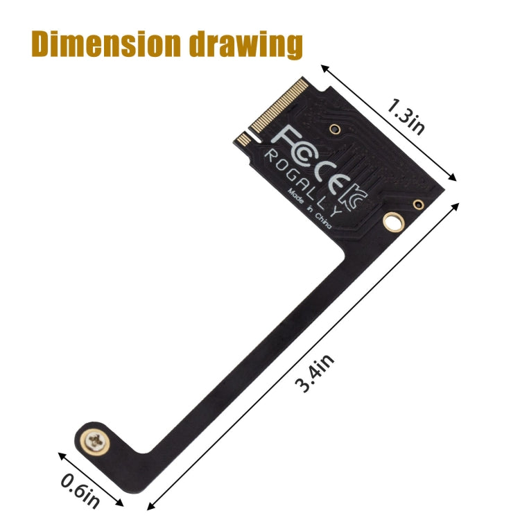 For ASUS Rog Ally Modified M2 Hard Drive PCIE4.0 Riser Card, Spec: Short