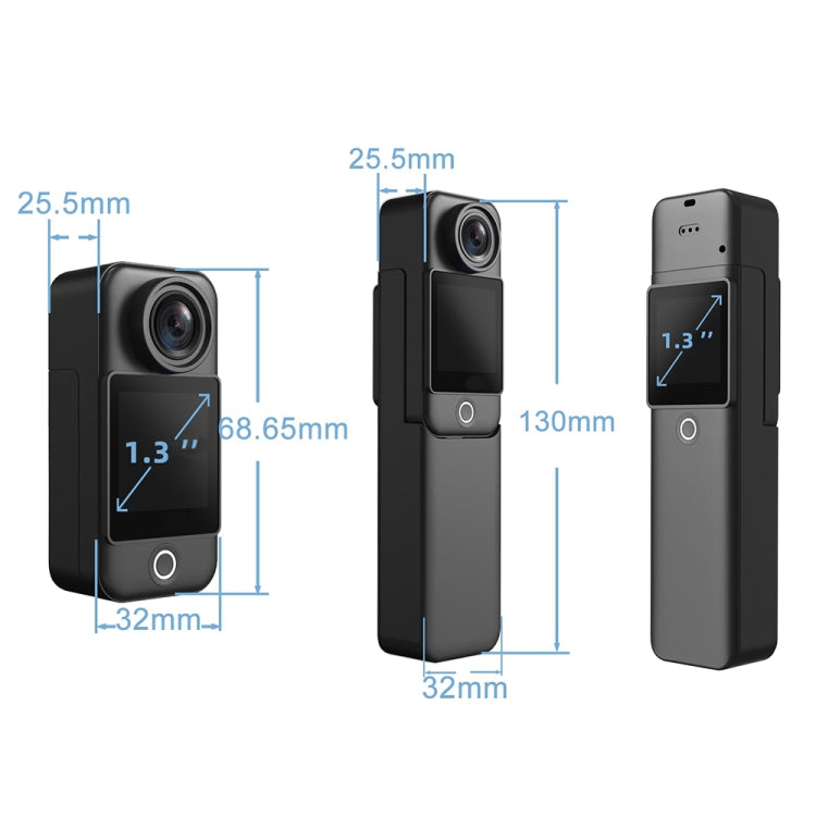 4K/30FPS 5G/2.4G HD Night Video Outdoor Water-resistant Riding Record Thumb Camera, Spec: Battery Black