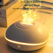 SD13 200ML Car USB Flame Aromatherapy Diffuser Home LED Night Light Silent Mist Humidifier(Black)