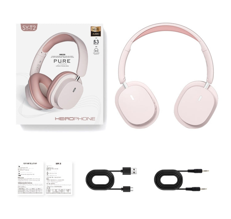 SOYTO SY-T2 Noise Reduction Bluetooth Headset Wireless Game Headset(White)