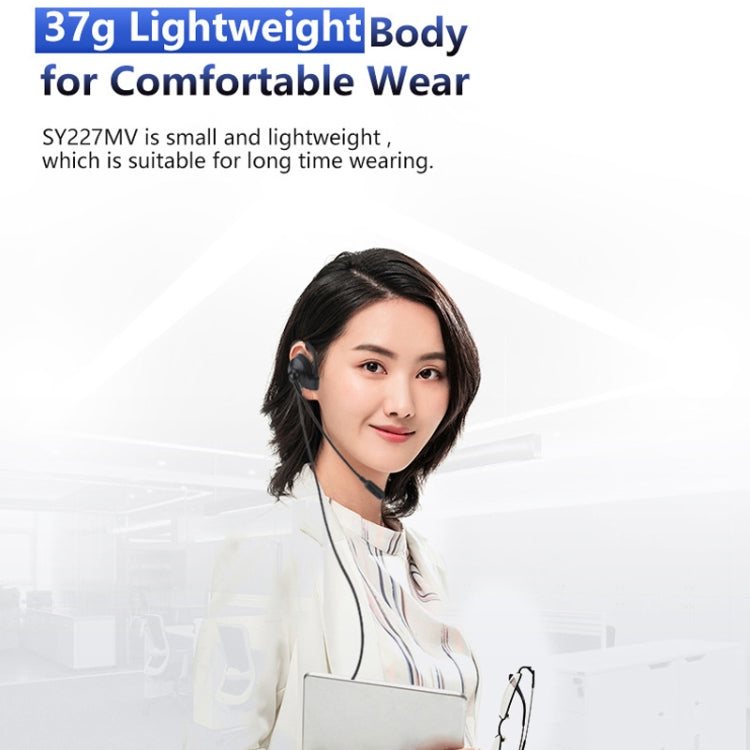 SOYTO SY227 Single-side Operator Ear Hook Headset Corded Computer Headset, Interfaces: Separation USB Wire Control