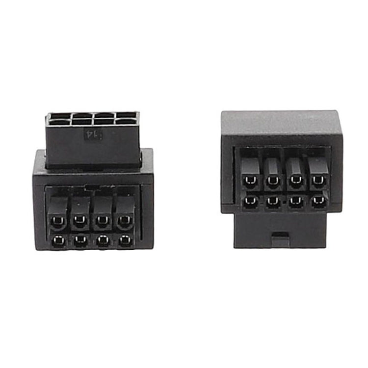 Reverse Curve B Type Motherboard CPU 8Pin Power Steering Connector Interface Steering Header 90 Degree Adaptor