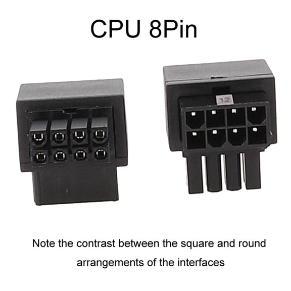 Reverse Curve B Type Motherboard CPU 8Pin Power Steering Connector Interface Steering Header 90 Degree Adaptor