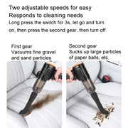 Car Vacuum Cleaner Large Suction Power Wireless Pump Inflatable Blower Handheld Small Vacuum Cleaner, Style: Brush 200W+2 Filters+Storage Bag (Black)