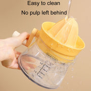 Household Manual Juicer Kitchen Hand Crank Fruit Extractor(Yellow)