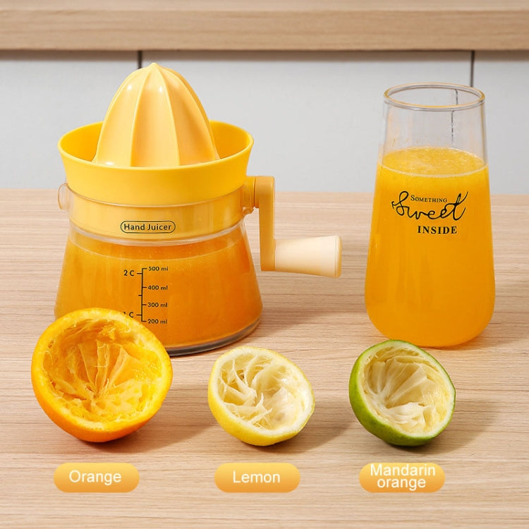 Household Manual Juicer Kitchen Hand Crank Fruit Extractor(Green)