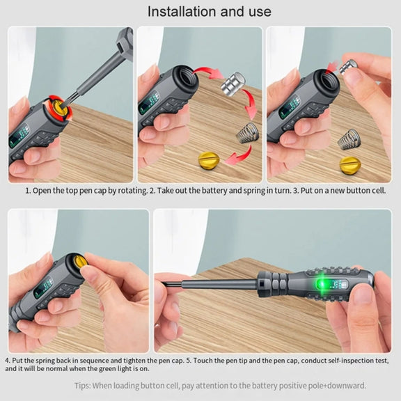 High Torque High Bright Electrician Tester Smart Test Breakpoint Specific Screwdriver(Phillips)