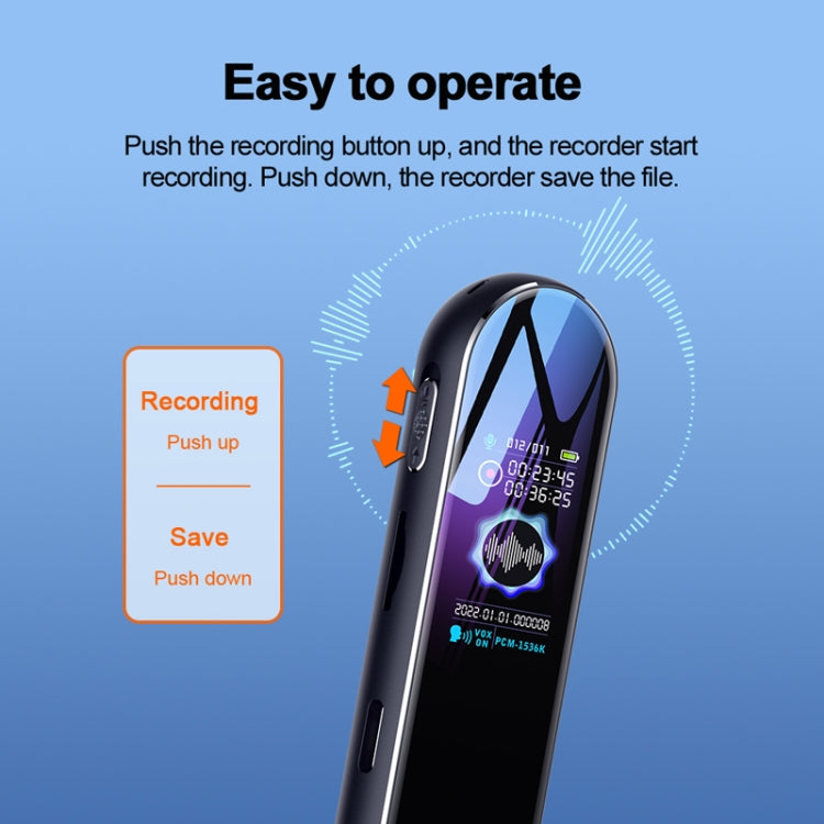 Q53 Ultra Long Standby Timer Voice Recorder HD Noise Canceling Recording Device, Size: 32GB(Black)