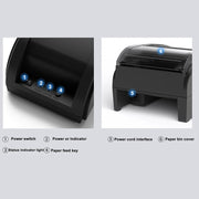 58mm USB Computer Version+Mobile Bluetooth Automatic Order Takeout Receipt Cashier Thermal Printer(US Plug)