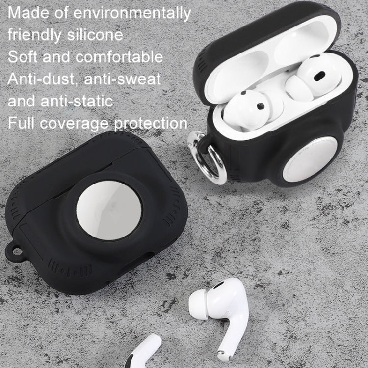 For AirPods Pro 2 / Airtag 2 In 1 All-inclusive Silicone Anti-drop Protection Case(White)