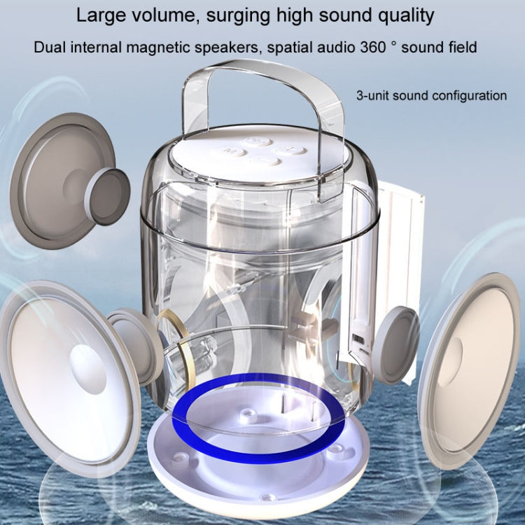 Home Portable Bluetooth Speaker Small Outdoor Karaoke Audio, Color: Y2 Pink(Double wheat)