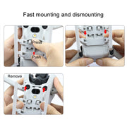 For DJI Mini 4 Pro Landing Gear Base Gimbal Protector Folding Booster Kickstand