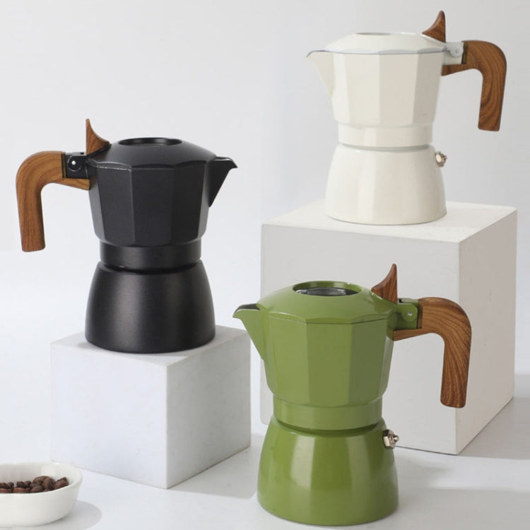 100ml Dual Valve Mocha Pot Espresso Machine Outdoor Coffee Brewing Pot Extraction Tool(Black)