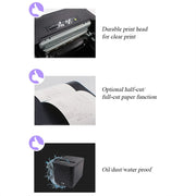 80mm USB+Network Port Thermal Receipt Printer Store Cashier Printer(EU Plug)