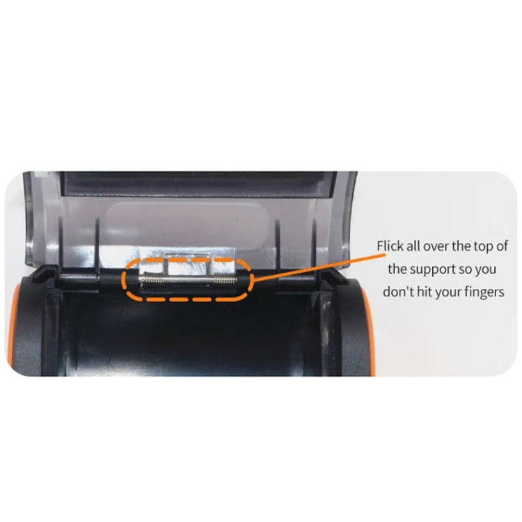 58mm Portable Logistics Takeaway Receipt Bluetooth Thermal Printer(EU Plug)
