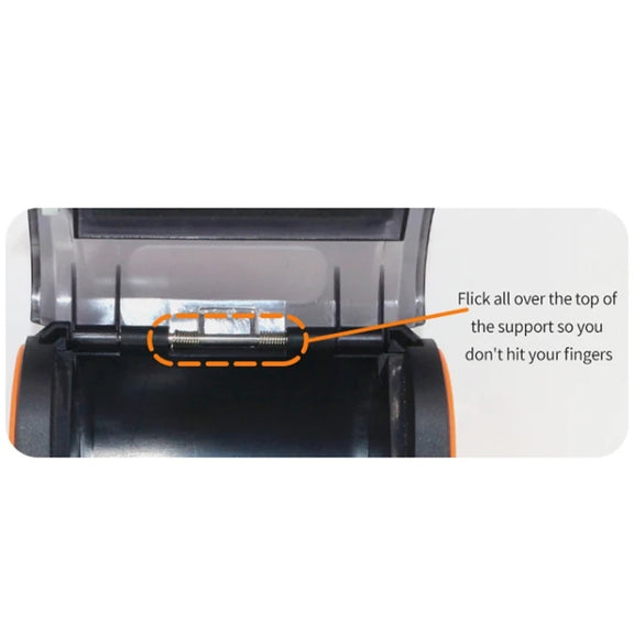 58mm Portable Logistics Takeaway Receipt Bluetooth Thermal Printer(EU Plug)