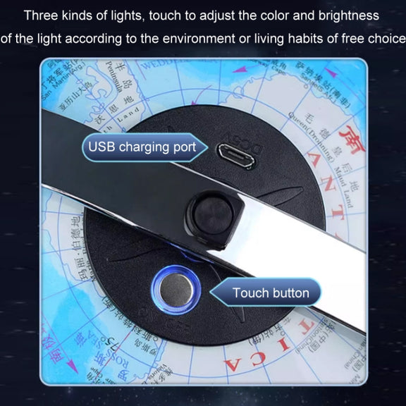 High Definition Teaching 3D Intelligent Suspended Globe(30cm Charging Model with Light)
