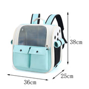 Breathable Square Cat Backpack Foldable Outdoor Portable Pet Bag(Model 4 Gray)
