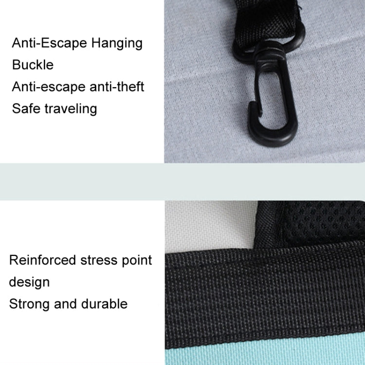 Breathable Square Cat Backpack Foldable Outdoor Portable Pet Bag(Model 4 Gray)