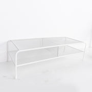 Computer Monitor Elevated Bracket Desk Wrought Iron Rack Organizer, Spec: Deepen Dual Layer Split