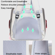 Outdoor Cat Backpack Large Capacity Breathable Pet Bag(Model 7 Green)