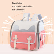 Outdoor Cat Backpack Large Capacity Breathable Pet Bag(Model 7 Green)