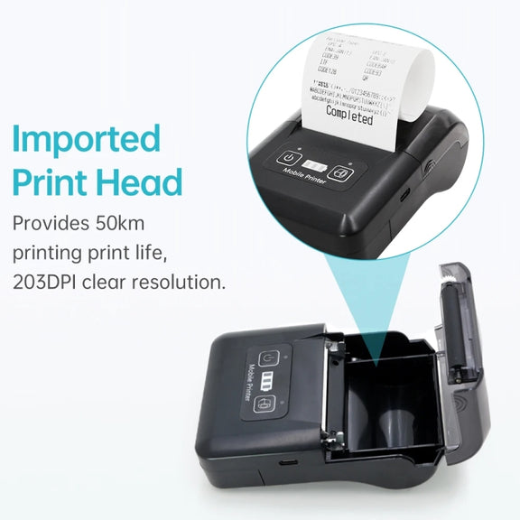 58mm Portable USB Charging Home Phone Bluetooth Thermal Printer(US Plug)
