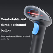 QR Code Scanner Mobile Phone Screen Supermarket Cashier Scanner, Model: Wireless