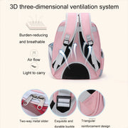 Cartoon Pattern Cat Transparent Pet Bag Space Capsule Portable Pet Backpack, Color: Black