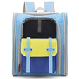 Square Foldable Cats Backpack Pets Outdoor Portable Double Shoulder Bag(Model 8 Blue) - Pet Storages & Bags by PMC TechLife | Online Shopping South Africa | PMC TechLife | Buy Now Pay Later Mobicred