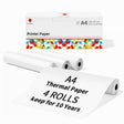 Phomemo 4rolls /Box A4 Writing Quick-Drying Thermal Paper 10-Year Long-Lasting For M832 / M833 / M834 / M835 Printer - Printer Accessories by PMC TechLife | Online Shopping South Africa | PMC TechLife | Buy Now Pay Later Mobicred