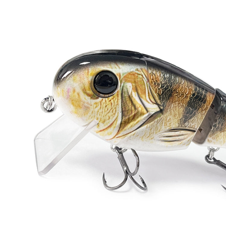 With Tongue Plate 3 Section Bionic Fish Lua Sea Fishing Freshwater Universal Floating Fake Bait(LK088-02)