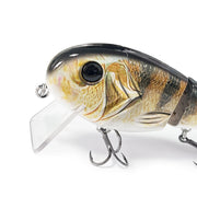With Tongue Plate 3 Section Bionic Fish Lua Sea Fishing Freshwater Universal Floating Fake Bait(LK088-03)