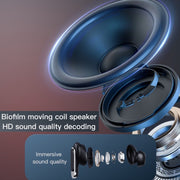 Color Screen Touch ANC Active Noise Reduction LCD Wireless Bluetooth Earphones(Black)