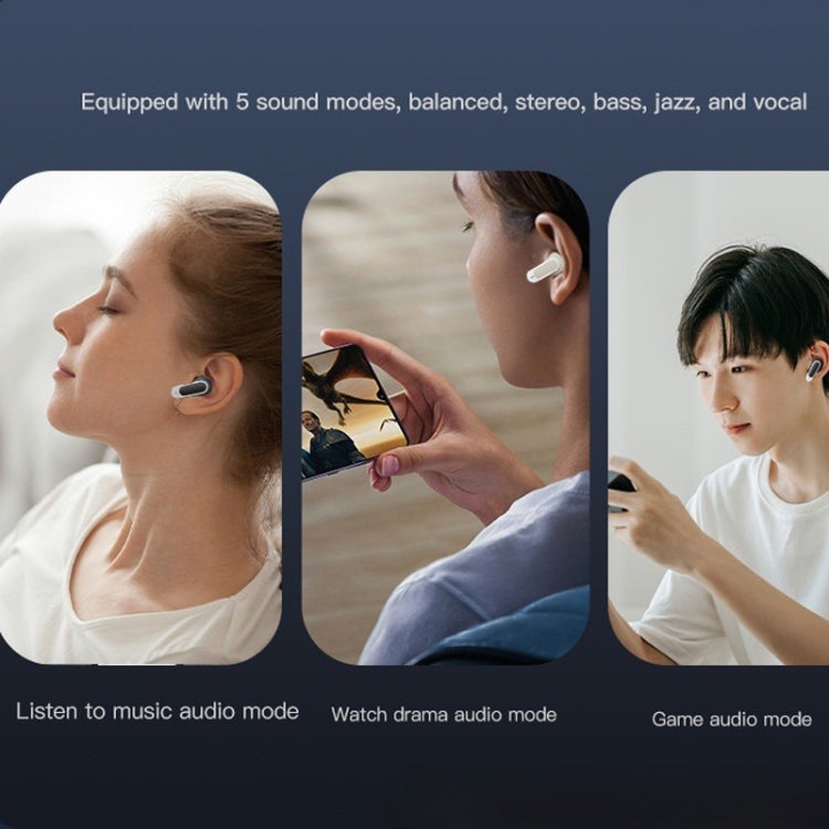 Color Screen Touch ANC Active Noise Reduction LCD Wireless Bluetooth Earphones(Black)